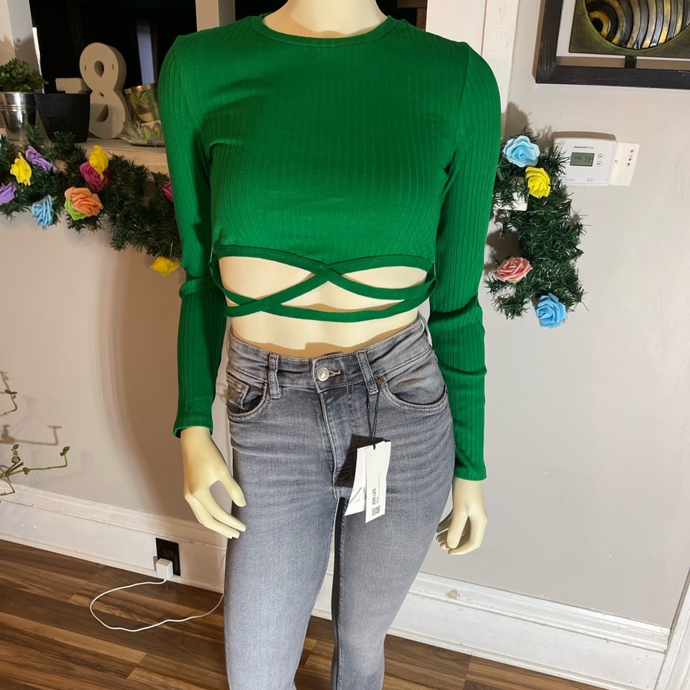 Zara ribbed crop top
